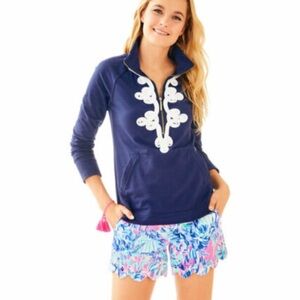 Lilly Pulitzer Half Zip Skipper Popover Tunic